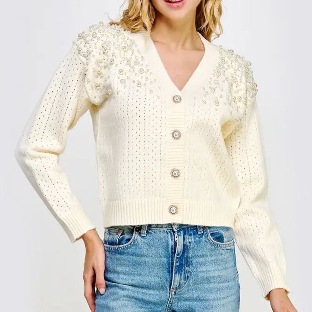 Strut & Bolt Pearl Cardigan - Picture 2 of 11